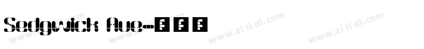 Sedgwick Ave字体转换